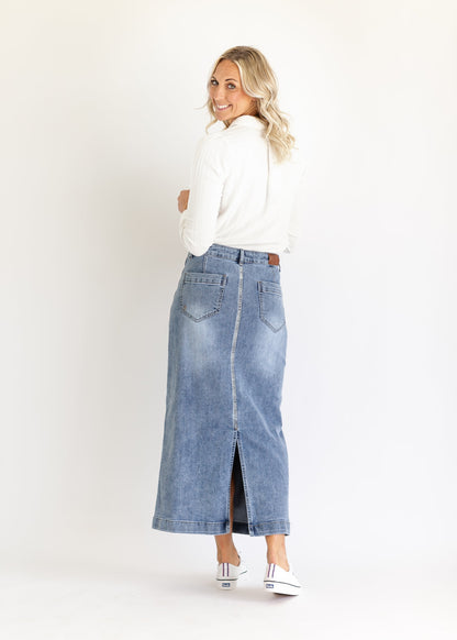 Elin Front Pocket Maxi Skirt - FINAL SALE
