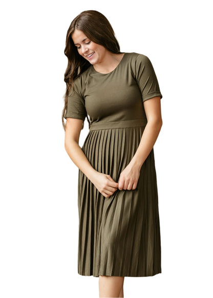 Emersyn Pleated Midi Dress