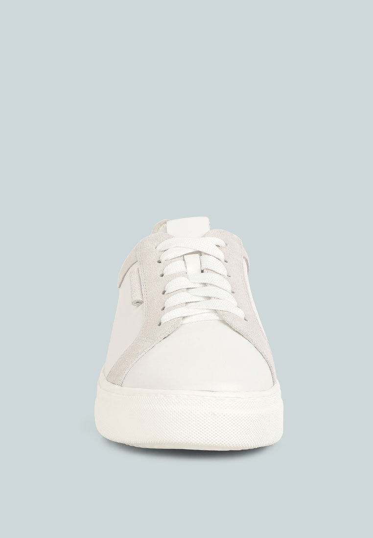 Endler Color Block Leather Sneakers