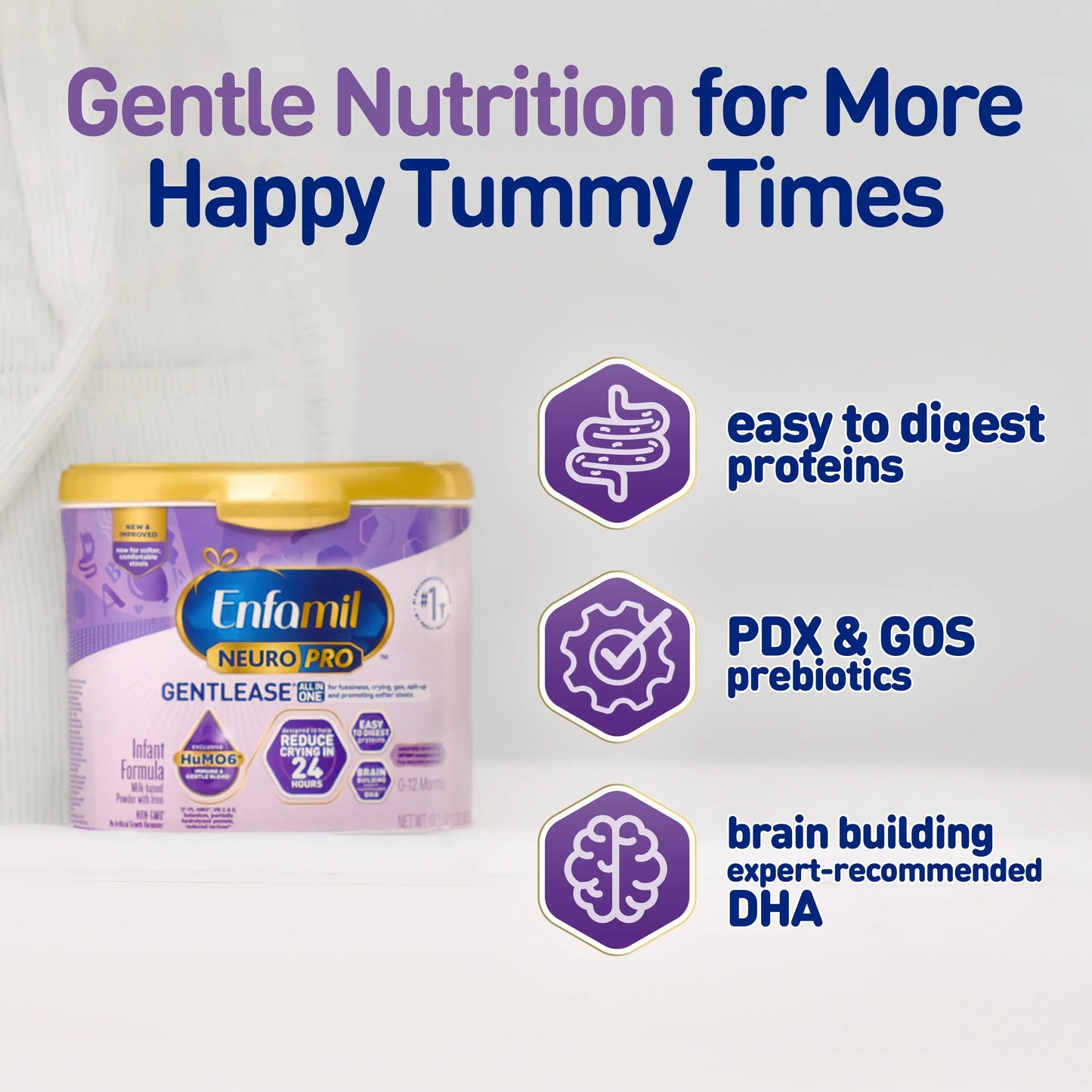 Enfamil NeuroPro Gentlease Infant Formula, Ready to Use, 6 oz Bottle