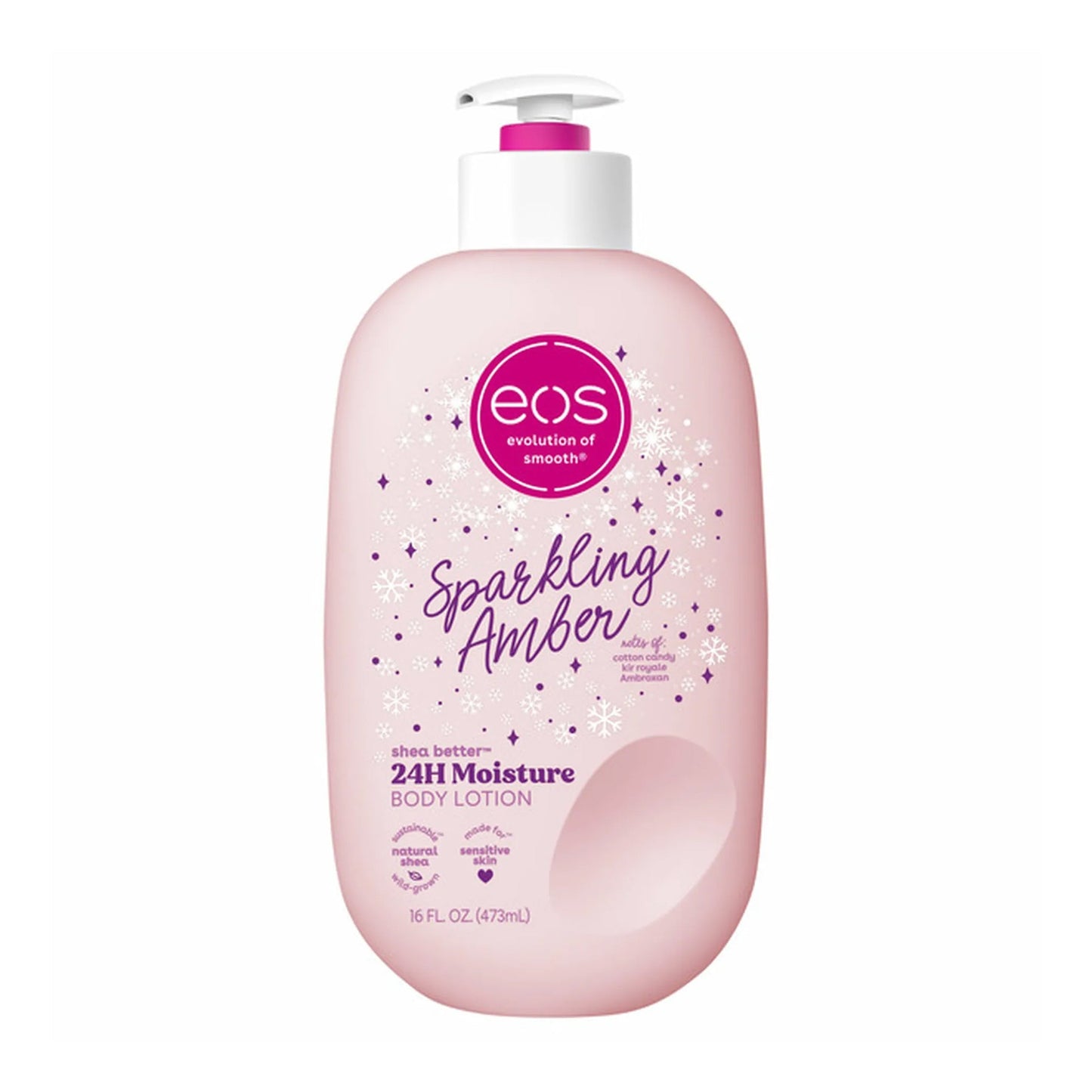 EOS Sparkling Amber Shea Better 24h Moisture Body Lotion 16 fl oz - New