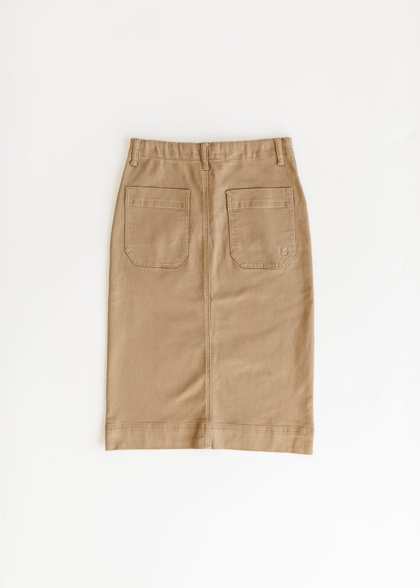 Erica Cotton Twill Midi Skirt