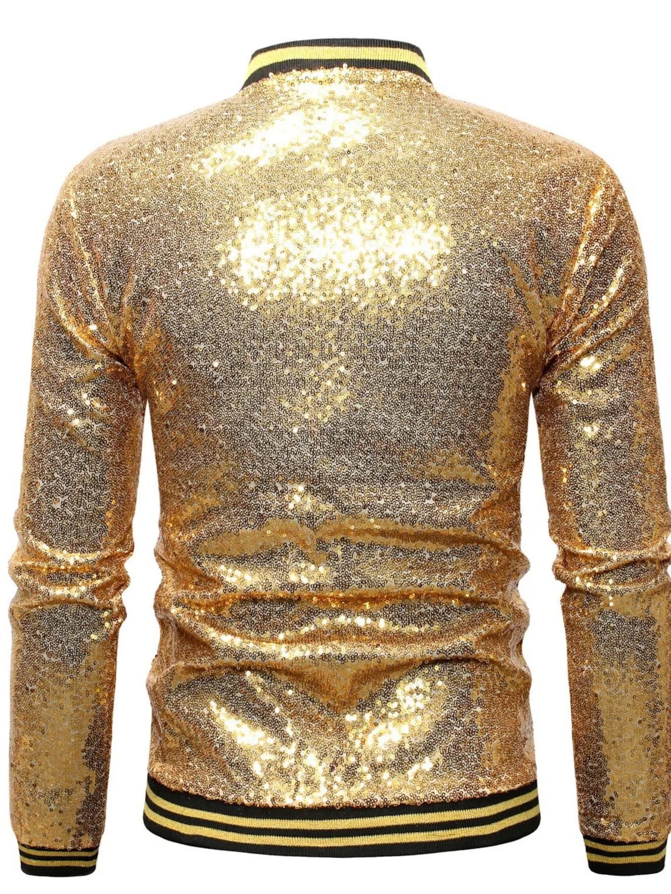 Men's Sequin Zip Up Jacket