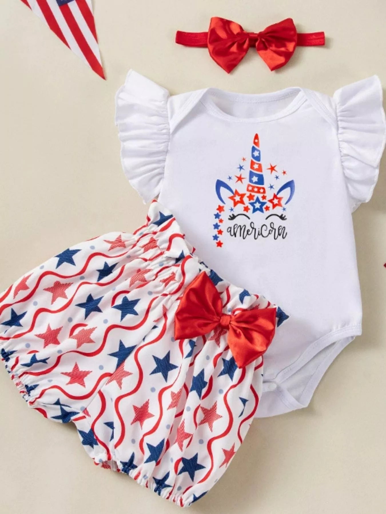 Children's Independence Day Outfit Set