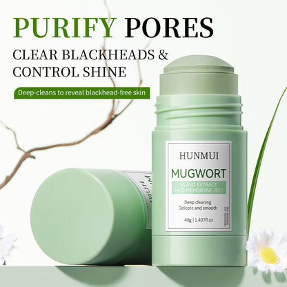 HUNMUI Mugwort Plant Extract Clay Mask Stick 40g