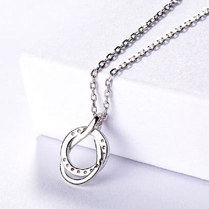 925 Sterling Silver Zircon Pendant Necklace