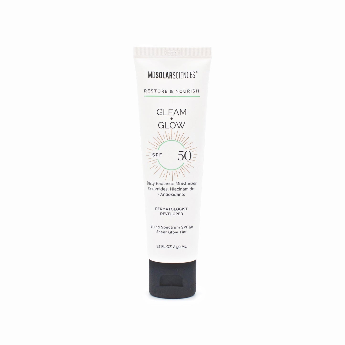 MDSOLARSCIENCES Gleam + Glow SPF50 1.7oz - Small Amount Missing