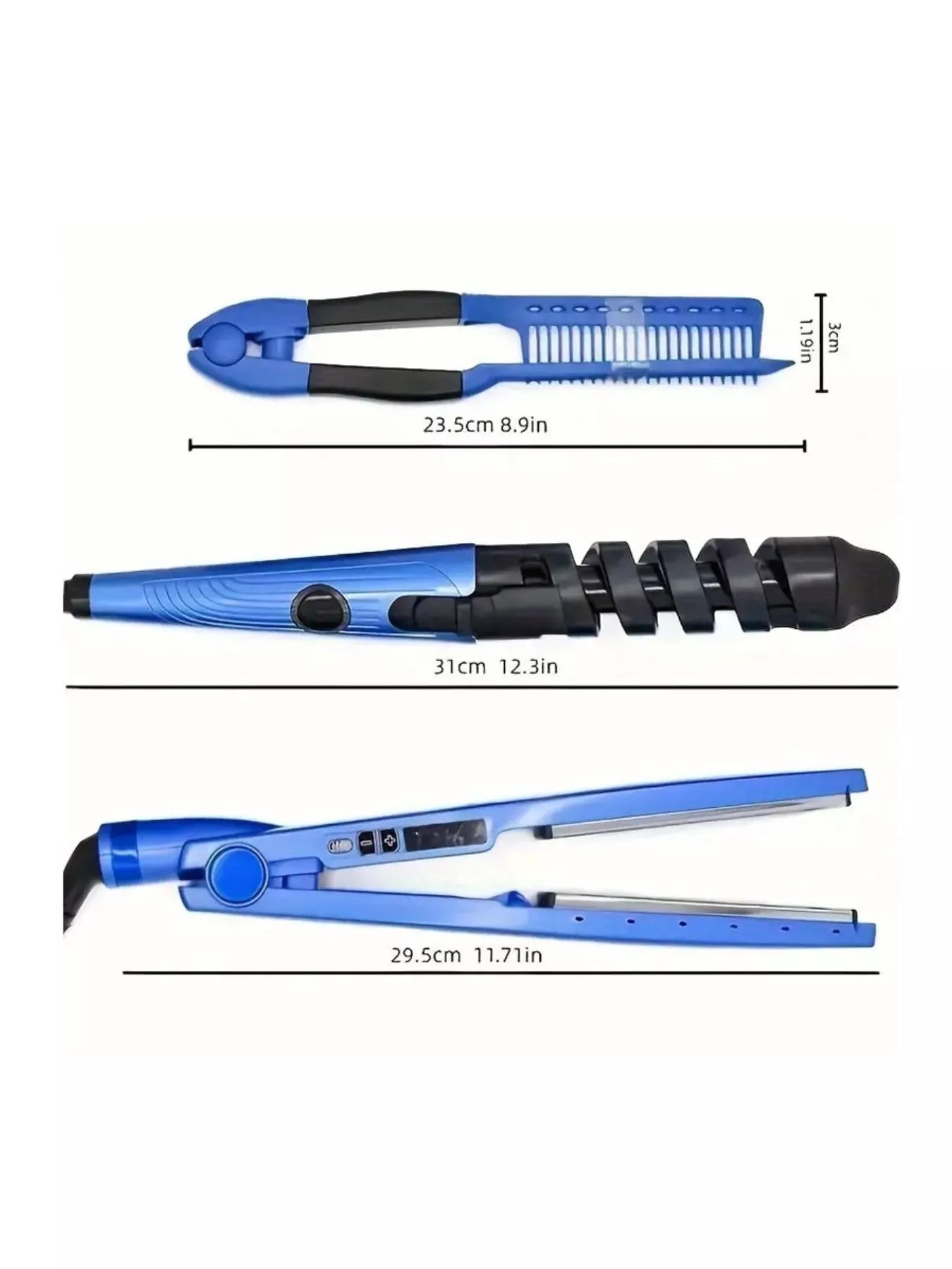 3 Piece Multi Functional Curling Iron