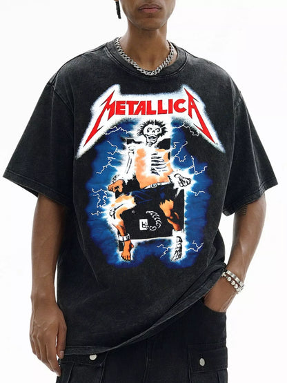 Men's Metallica Graphic Oversized T-Shirt
