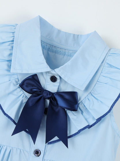 Children's Button Front Sleeveless Dress