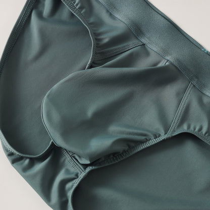 Mens Briefs Sexy Large Pouch Mid-rise Sports Style