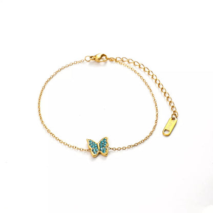 18K Gold-Plated Butterfly Adjustable Bracelet