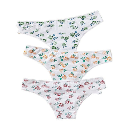 Girl Cotton Underwear Middle School Low Waist Briefs