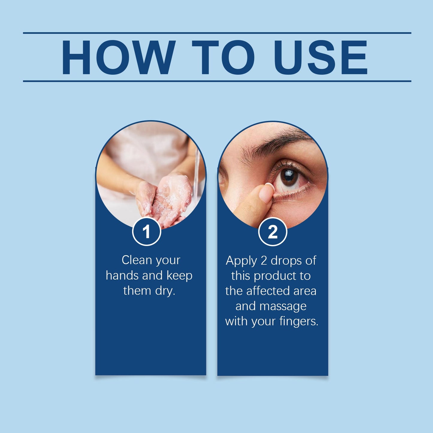 OUHOE Eye Care Drops Gently Nourish And Moisturize The Skin Around The Eyes. Portable Daily Eye Care Drops