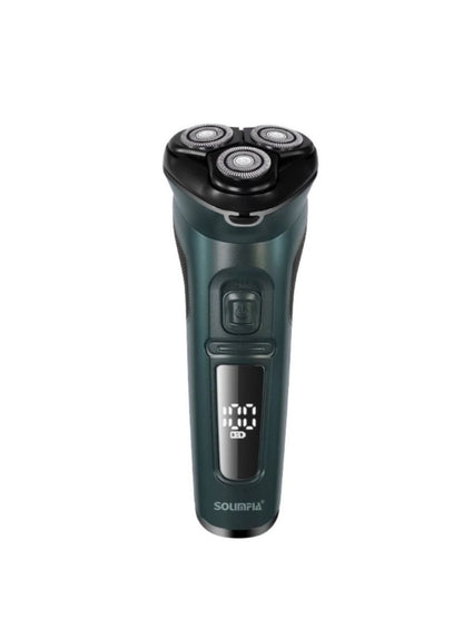 Rechargeable Rotary Electric Shaver with LED Display