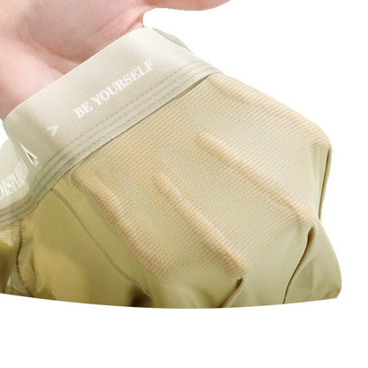 Ice-silk Seamless Mens Underwearice-cool Smooth And Skin-friendly