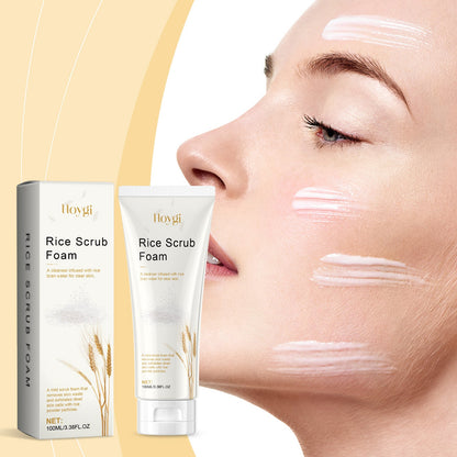 Hoygi Rice Cleanser Gently Cleanses, Hydrates, Moisturizes, Controls Oil, Is Not Tight, Soothes And Repairs Skin