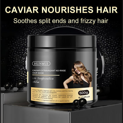 HUNMUI Caviar Luxury Moisturizing No-Rinse Hair Mask 500g