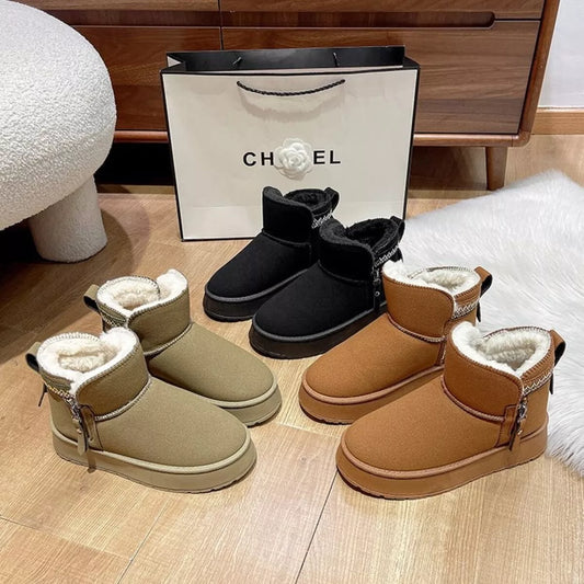 Round Toe Platform Boots