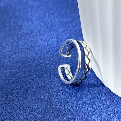 925 Sterling Silver Open Cuff Ring