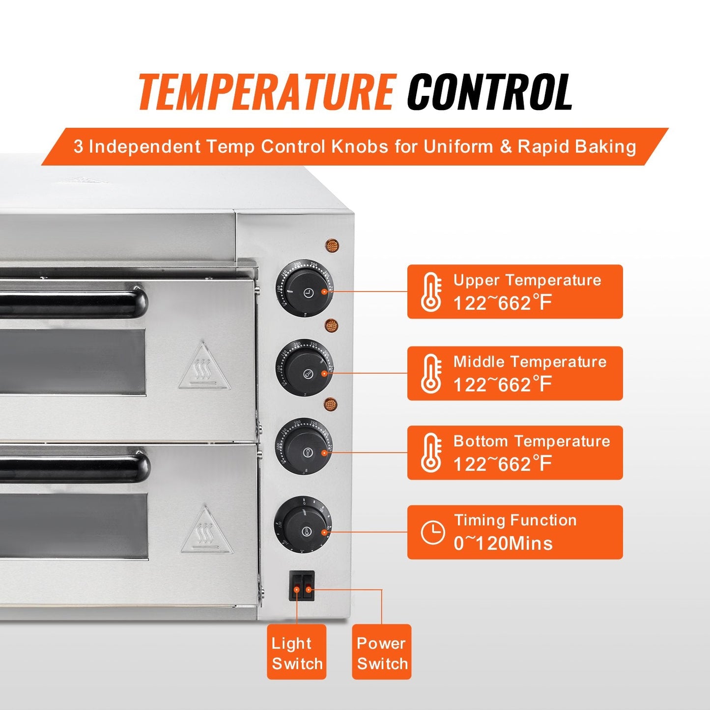 Commercial Countertop Pizza Oven Electric Pizza Oven For 14' Pizza Indoor
