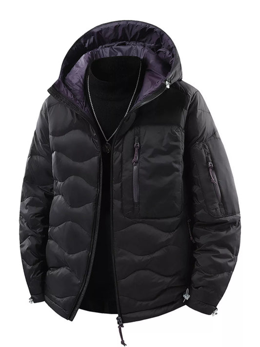 Men's Plus Size Hooded Padded Puffer Jacket