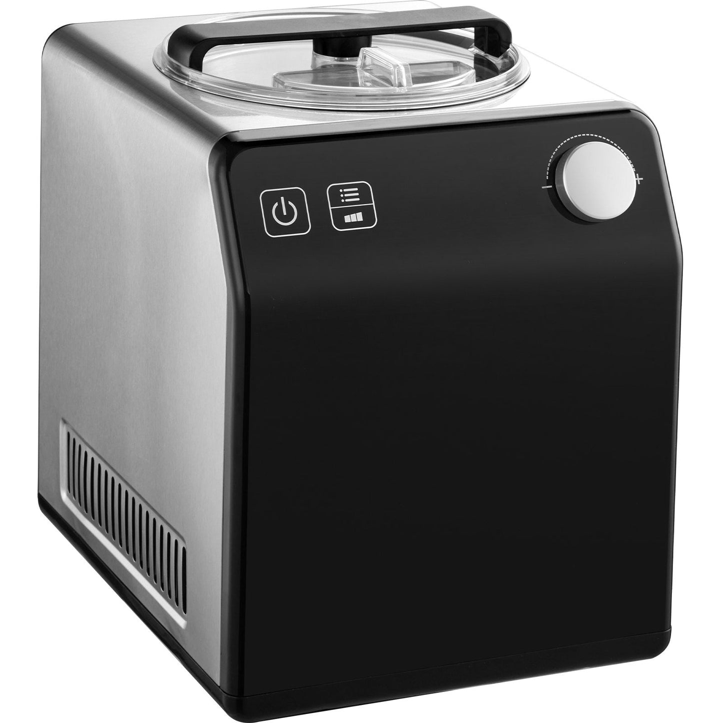 Upright Automatic Ice Cream Maker With Built-in Compressor, 2 Quart No Pre-freezing Fruit Yogurt Machine, Stainless Steel Electric Sorbet Maker, 4 Modes Gelato Maker With Digital Display  Timer
