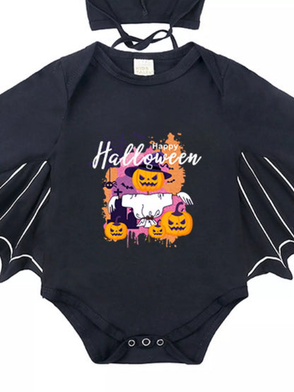 Children's Halloween Bat Bodysuit & Hat Costume Set