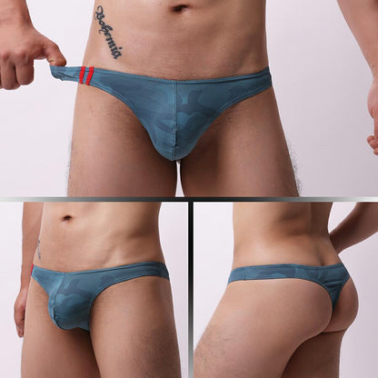Mens Moisture-Wicking Low-Rise Underwear With Cartoon Print