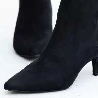 Point Toe Kitten Heels Boots