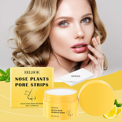 EELHOE Blackhead Cleansing Nose Patch Gently Cleanses T Zone Pores, Acne Moisturizes Skin And Tears Nose Mask