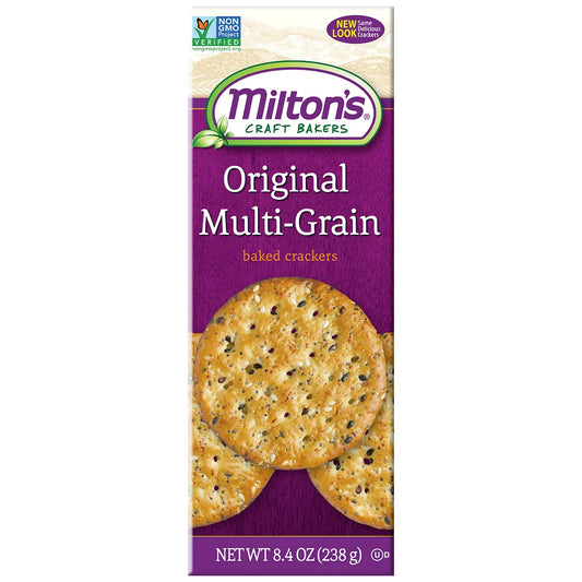 Miltons Cracker Multi-Grain Original - 8.4 oz Box (Case of 8)
