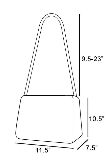 Fame Studded Leather Bucket Bag