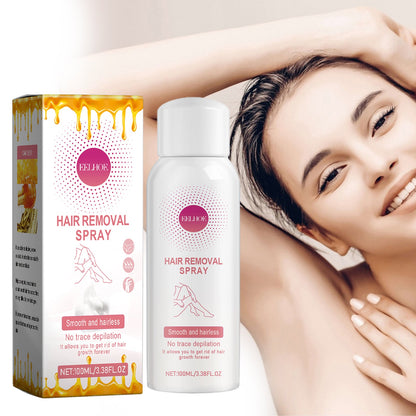 EELHOE Hair Removal Spray, Underarm Quick Hair Removal Gentle Pore Contraction Smooth Delicate Cleansing Spray