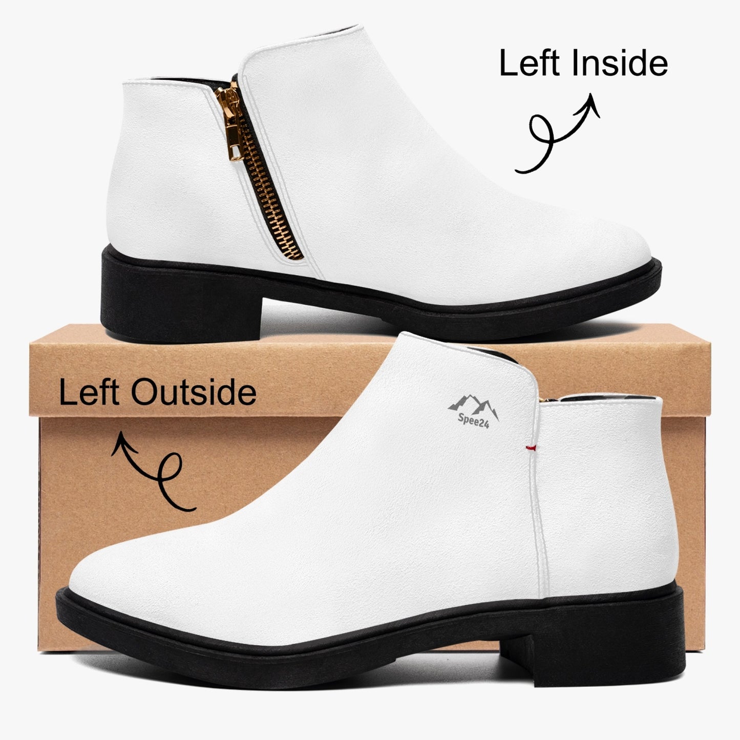 SHO-018WT-24  Fashion Zipper Boots