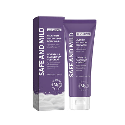 Jaysuing Lavender Magnesium Body Wash Gently Cleanses Exfoliating Moisturizing Moisturizing Long-Lasting Fragrance