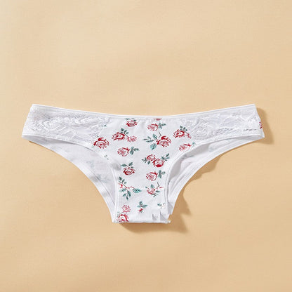 Girl Cotton Underwear Middle School Low Waist Briefs