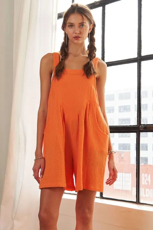 ADORA Wide Leg Overall Romper