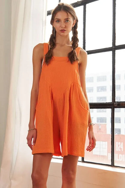 ADORA Wide Leg Overall Romper