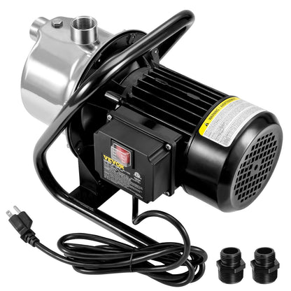 VEVOR Shallow Well Portable Garden Water Jet1.1HP 978 GPH 131 Ft Head