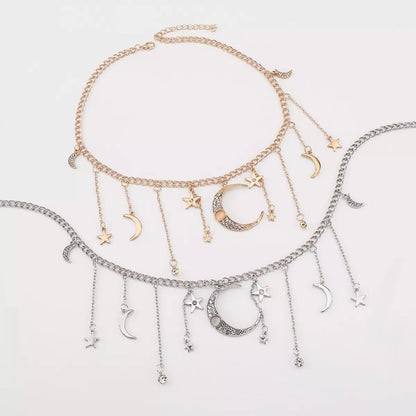 Moon & Star Charm Necklace