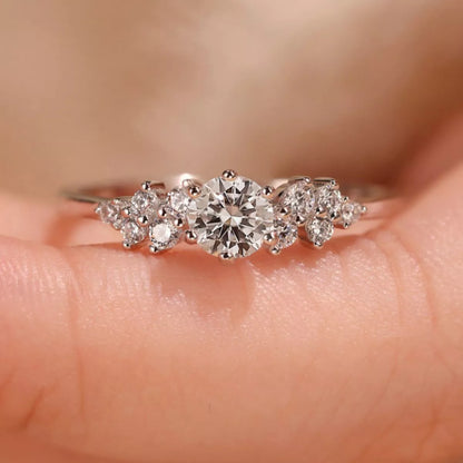 2 Carat Moissanite 925 Sterling Silver Ring