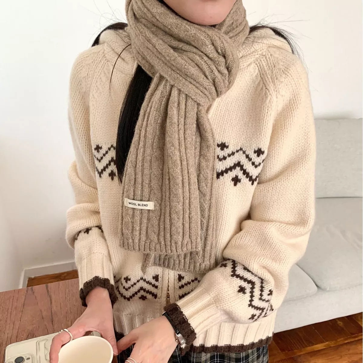 Chunky Knit Winter Warm Scarf