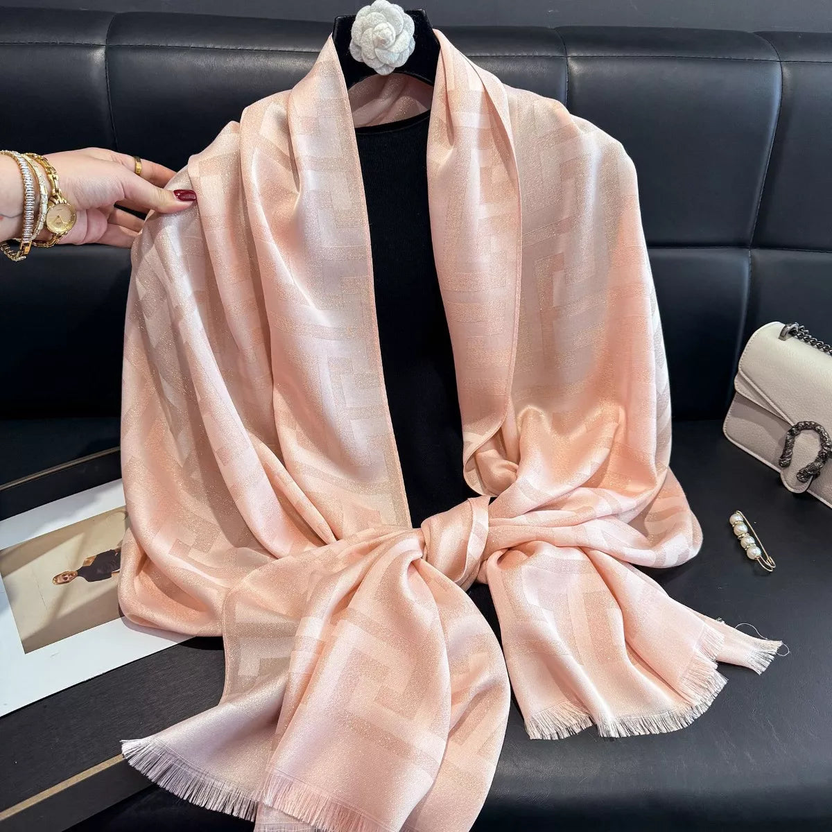 Raw Hem Scarf