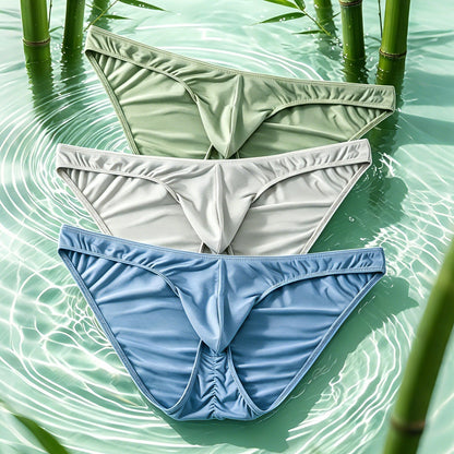 Bamboo Fiber Mens Briefs With Elephant-Trunk Pouch