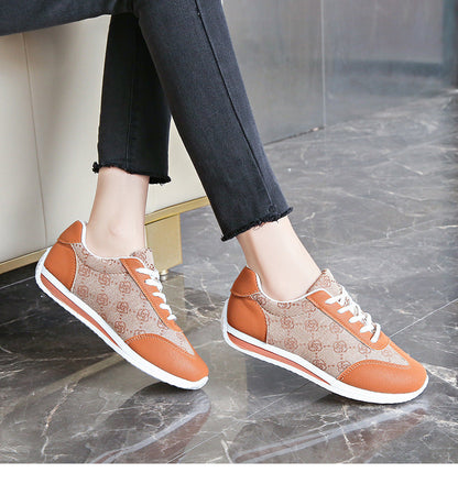 Round Toe Lace Up Sneakers