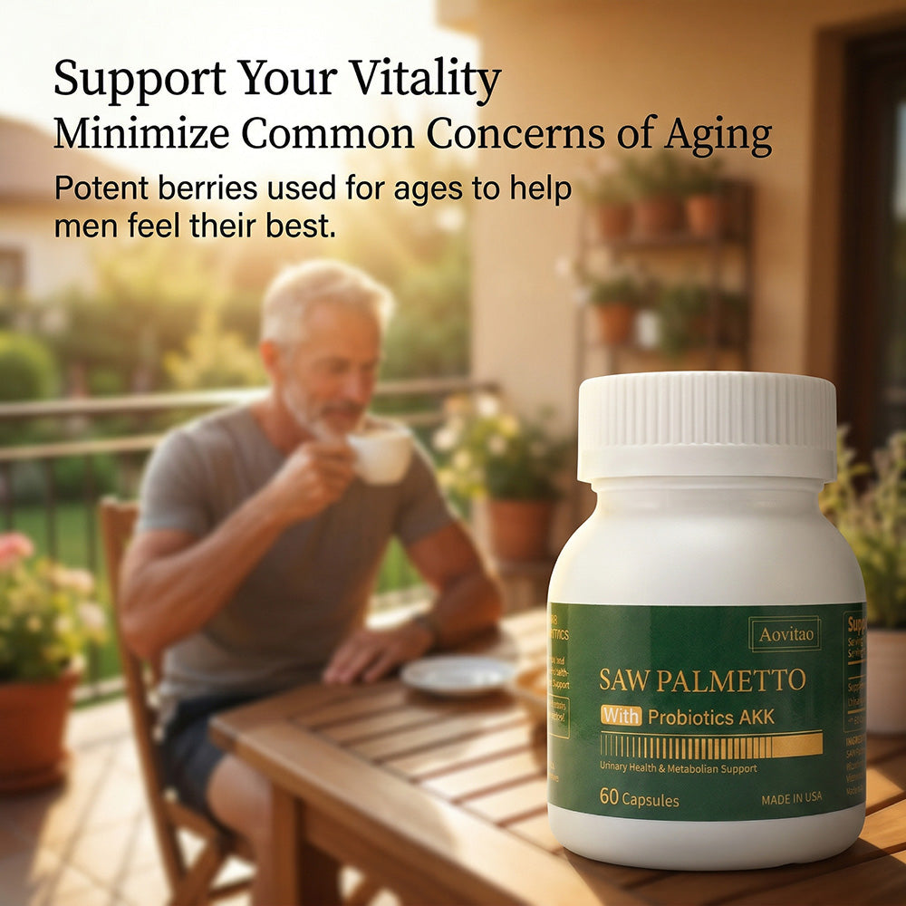 Saw Palmetto Extract With AKK Probiotics Supplement For Urinary Health Metabolism Support