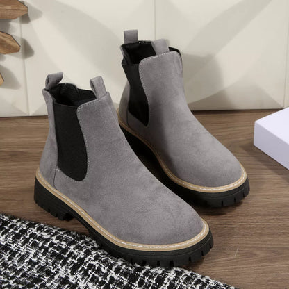 Round Toe Ankle Boots