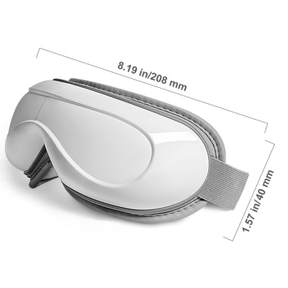 VEVOR Heated Eye Massager Eye Care Device 5 Modes Bluetooth Music 180 Foldable