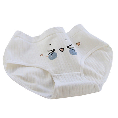 Girl Panties Secondary Anime Mid Waist Cotton Briefs